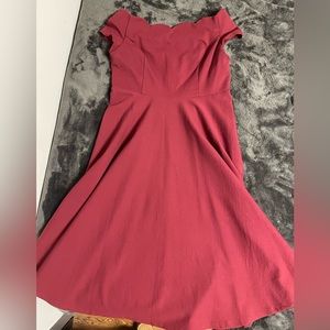 ModCloth off the shoulder midi dress, size XL